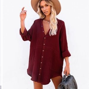 Burgundy Tunic